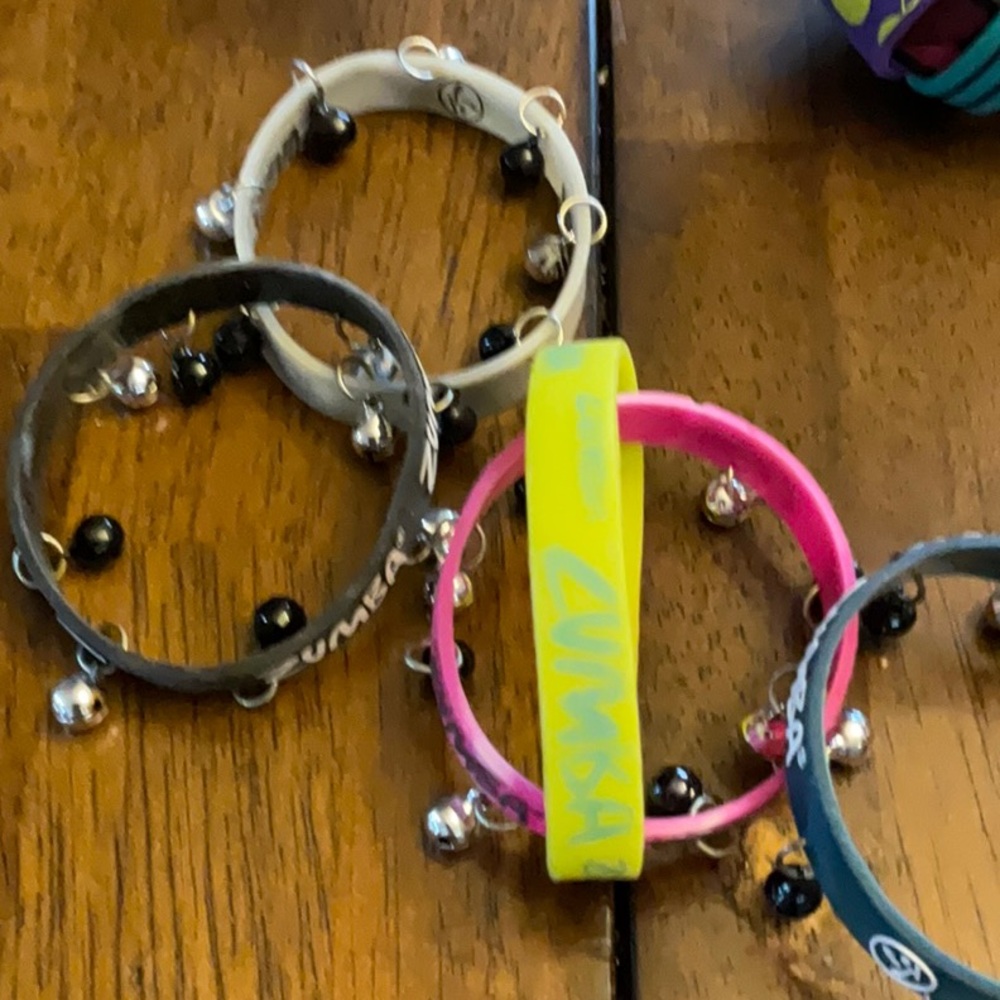 Zumba Fitness Pink and Yellow Hair Accessories